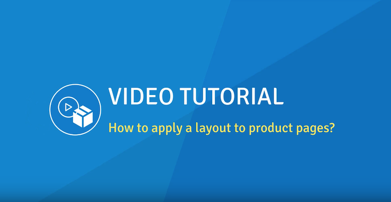 How to Apply a Layout to Product Pages