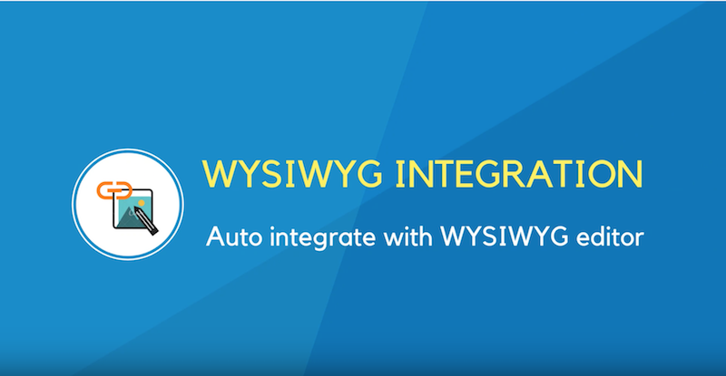 WYSIWYG Integration